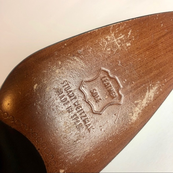 Rhinestone Stuart Weitzman Leather Soled Heels - Picture 7 of 7